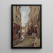 Rue Saint-Médard en 1905 en direction de la rue Mouffetard - Fédor Hoffbauer — framed artwork on a wall