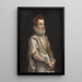 Portrait Painting of a Young Woman - Federico Barocci — framed artwork on a wall