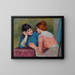 Conversación - Federico Zandomeneghi — cuadro enmarcado en la pared