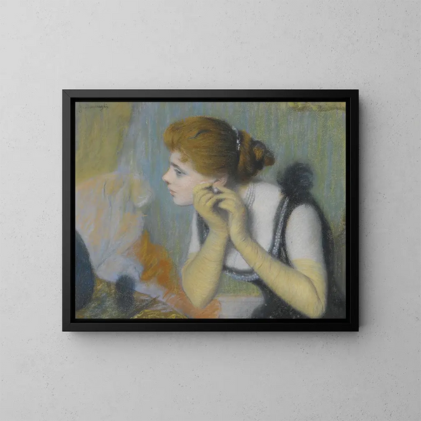 La perla - Federico Zandomeneghi — cuadro enmarcado en la pared