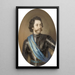 Retrato de Marius Sforza - Felice Ramelli — cuadro enmarcado en la pared