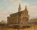 Vista de la iglesia de San Carlos Borromeo en Varsovia - Feliks Brzozowski — vista de la obra