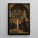 Jesus among the Doctors - Felix-Henri Giacomotti — framed artwork on a wall