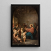 Jesus and the Little Children - Felix-Henri Giacomotti — framed artwork on a wall