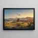 Harvesting Hay at Chiemsee - Felix von Schiller — framed artwork on a wall