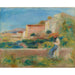 Reproducción del cuadro la mujer sentada, La Casa de Correos en Cagnes - Pierre-Auguste Renoir