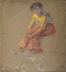 Mujer sentada - Alice Pike Barney — vista de la obra