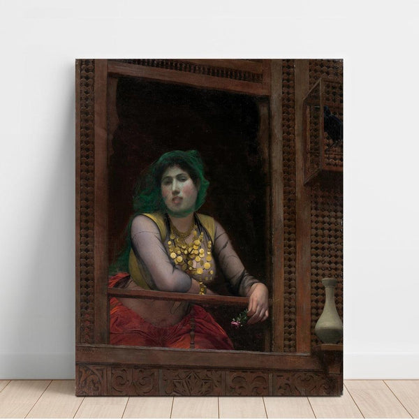 Reproduction of the painting Woman on the balcony - Jean-Léon Gérôme