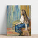 Reproducción del cuadro Mujer con cabello largo - Pierre-Auguste Renoir