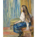 Reproducción del cuadro Mujer con cabello largo - Pierre-Auguste Renoir