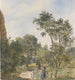 Woman with Two Children in a Park Landscape - Franz Alt — artwork view