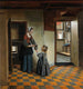Mujer con un niño en una despensa - Pieter De Hooch — vista de la obra