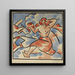 Woman in a landscape - Vclav pla — framed artwork on a wall