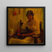 Mujer de Tehuantepec - Germán Gedovius — cuadro enmarcado en la pared