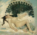Mujer dormida con un pavo real - Léon François Comerre — vista de la obra