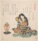 Mujer tocando el tsuzumi - Kubo Shunman — vista de la obra
