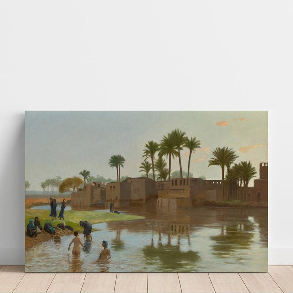 Reproduction of the painting Women of the Fellahs Bath - Jean-Léon Gérôme