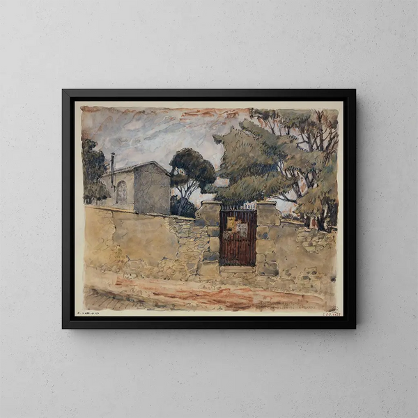 Rue du Chevalier de La Barre - Ferdinand Boberg — cuadro enmarcado en la pared