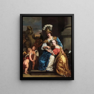 Ferdinand Bol - Margarita Trip As Minerva Instructing Her Sister Anna Maria Trip.webp