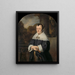 Retrato de María Rey - Ferdinand Bol — cuadro enmarcado en la pared