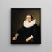 Retrato de una dama - Ferdinand Bol — cuadro enmarcado en la pared
