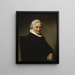 Portrait of an Old Woman with a White Bonnet - Ferdinand Bol — framed artwork on a wall