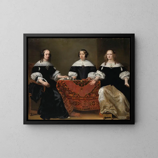 Ferdinand Bol - Portrait of the Three Regentesses of the Leprozenhuis Amsterdam.webp
