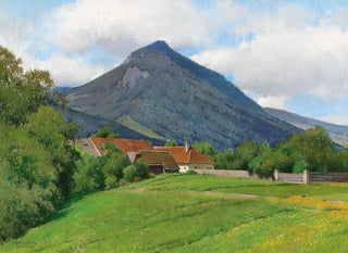 Paisaje del valle del Alm - Ferdinand Brunner — vista de la obra