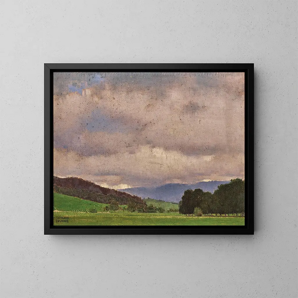 Paisaje en Baja Austria - Ferdinand Brunner — cuadro enmarcado en la pared