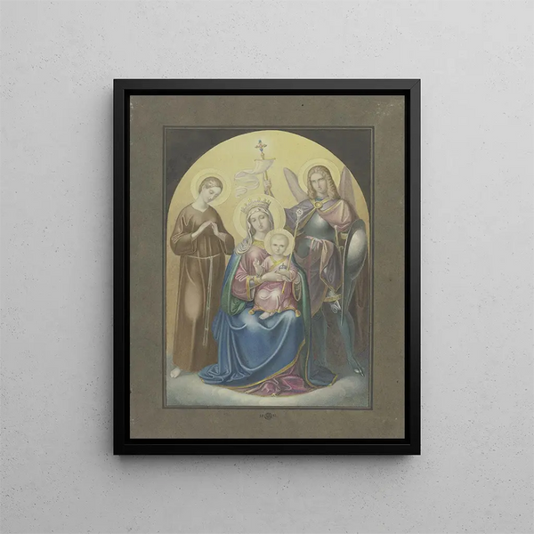 Ferdinand Fellner - Madonna mit dem Heiligen Michael und der Heiligen Euphrosina.webp
