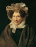 Anciana con un sombrero con lazo blanco - Ferdinand Georg Waldmüller — vista de la obra