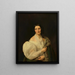 Barbara von Schickh como esposa de Wolfgang Ritter von Manner - Ferdinand Georg Waldmüller — cuadro enmarcado en la pared