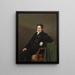 Retrato de Sigmund Caspar Fischer - Ferdinand Georg Waldmüller — cuadro enmarcado en la pared