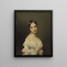 Portrait of a Girl - Ferdinand Georg Waldmüller — framed artwork on a wall