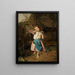 La fille violette - Ferdinand Georg Waldmüller — framed artwork on a wall