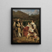 The Notary Dr. Josef August Eltz with his wife Caroline née Schaumburg and their eight children in Ischl - Ferdinand Georg Waldmüller — framed artwork on a wall