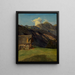 the Alpine refuge on the Hoisenrad near Ischl - Ferdinand Georg Waldmüller — framed artwork on a wall