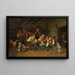 La Félicitation pour l'Anniversaire de Grand-père - Ferdinand Georg Waldmüller — framed artwork on a wall