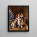 The Kranzljungfer - Ferdinand Georg Waldmüller — framed artwork on a wall