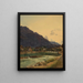 The Traun near Ischl - Ferdinand Georg Waldmüller — framed artwork on a wall