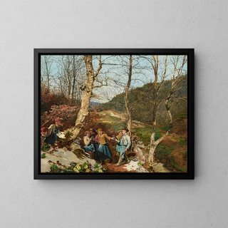 Ferdinand Georg Waldmller - Early spring in the Vienna Woods.webp