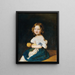 Emilie Werner, the daughter of the married couple Johann and Magdalena Werner - Ferdinand Georg Waldmüller — framed artwork on a wall