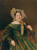 Woman in iridescent salmon-red dress - Ferdinand Georg Waldmüller — artwork view