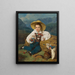 The Count Demetrius Apraxine as a Child in Front of a Mountain Landscape - Ferdinand Georg Waldmüller — framed artwork on a wall