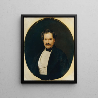 Ferdinand Georg Waldmller - Herr in schwarzem Rock mit weier Weste.webp