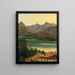 Lac Wolfgangsee avec le massif du Dachstein - Ferdinand Georg Waldmüller — framed artwork on a wall