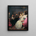 Pauvres félicitations - Ferdinand Georg Waldmüller — framed artwork on a wall