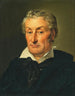 Retrato de un caballero con cabello blanco ondulado - Ferdinand Georg Waldmüller — vista de la obra