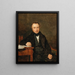 Retrato de Josef von Stadler - Ferdinand Georg Waldmüller — cuadro enmarcado en la pared