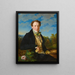 Self-portrait at a young age - Ferdinand Georg Waldmüller — framed artwork on a wall